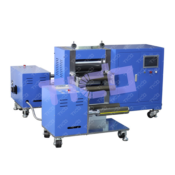 Máy quay pin cuộn 300mm Calendering Hot Calender Hydraulic