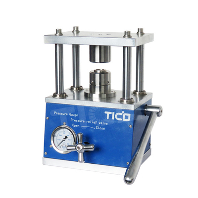 STC-SF120 Thiết bị phòng thí nghiệm tế bào tiền xu Máy cắt thủy lực thủ công cho nghiên cứu tế bào nút
