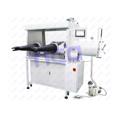 Phòng thí nghiệm sản xuất pin hộp găng tay chân không hai mặt 2 trạm làm việc